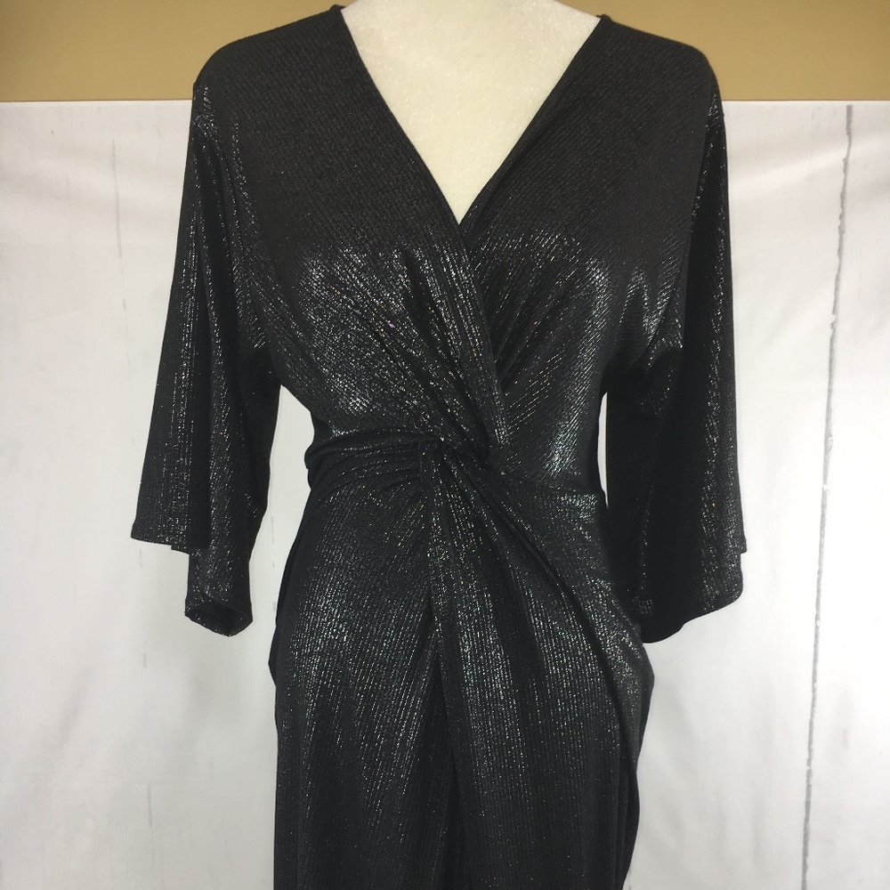 ZARA TRAFALUC LONG BLACK DRESS BNWOT